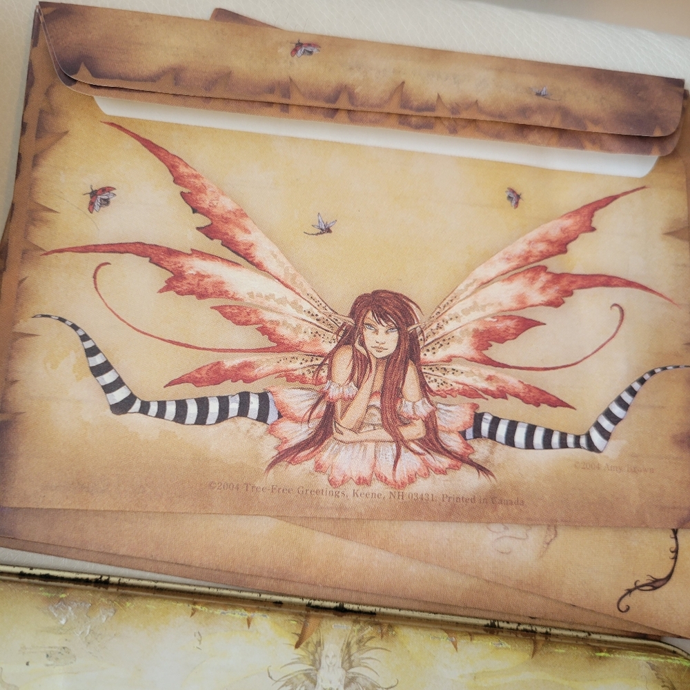 Amy Brown Fairy Art Print Believe Notecard & Tin Set Whimsical Fantasy Mythical - Picture 10 of 16